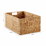 Water Hyacinth Bin Natural, 5 Sizes