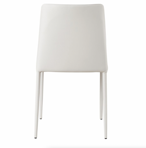 Nora Pu Dining Chair White-M2