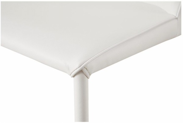 Nora Pu Dining Chair White-M2