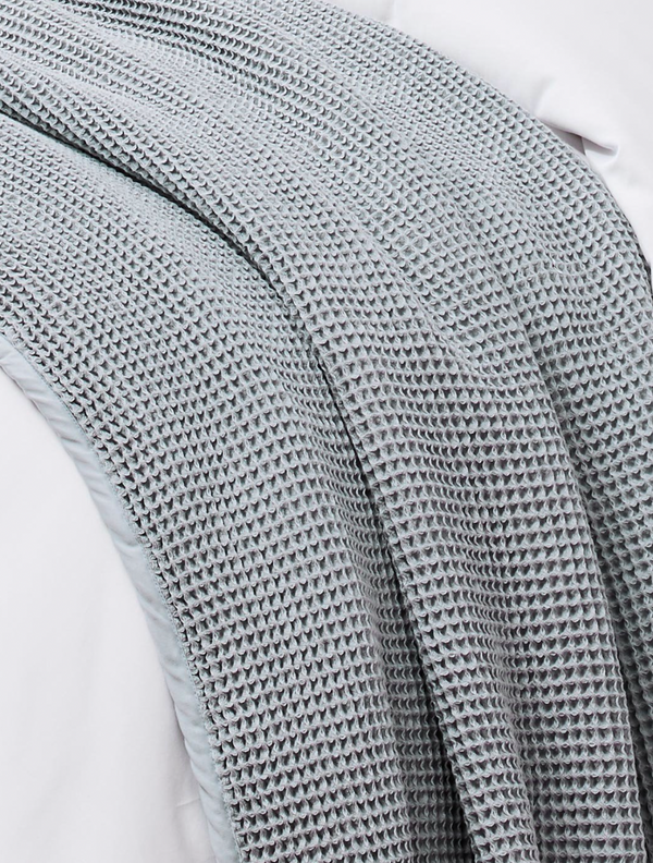 Waffle Bed Blanket - Shore, 2 Sizes