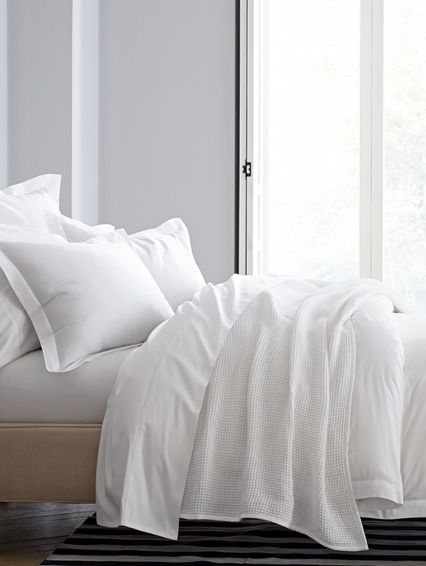 Waffle Bed Blanket - White, 2 Sizes