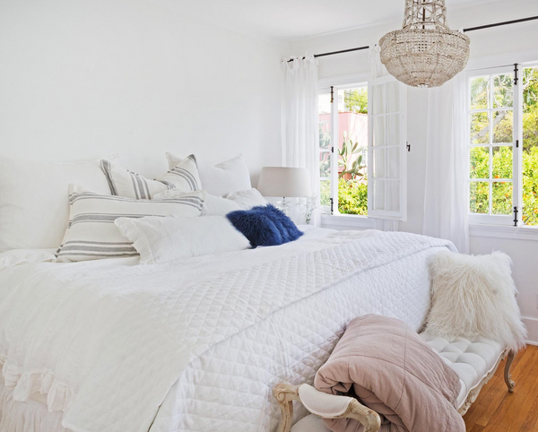 Hampton Large Euro Sham, White