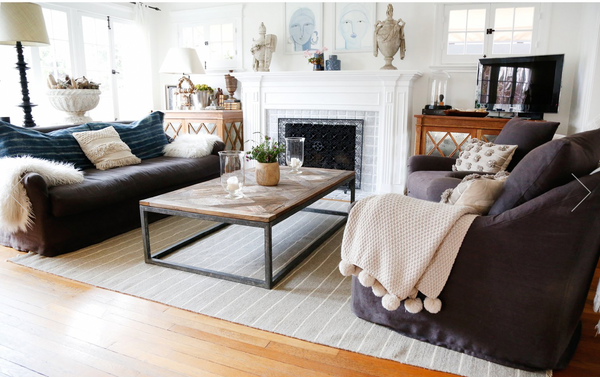 Warby Handwoven Rug - Light Grey