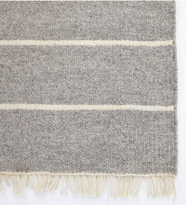 Warby Handwoven Rug - Light Grey