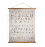 Canvas and Wood Scroll Wall Decor with Hanger