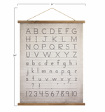 Canvas and Wood Scroll Wall Decor with Hanger