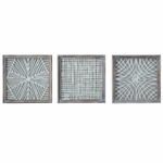 Framed Handmade Paper Wall Decor, 19.5", 3 Assorted Styles