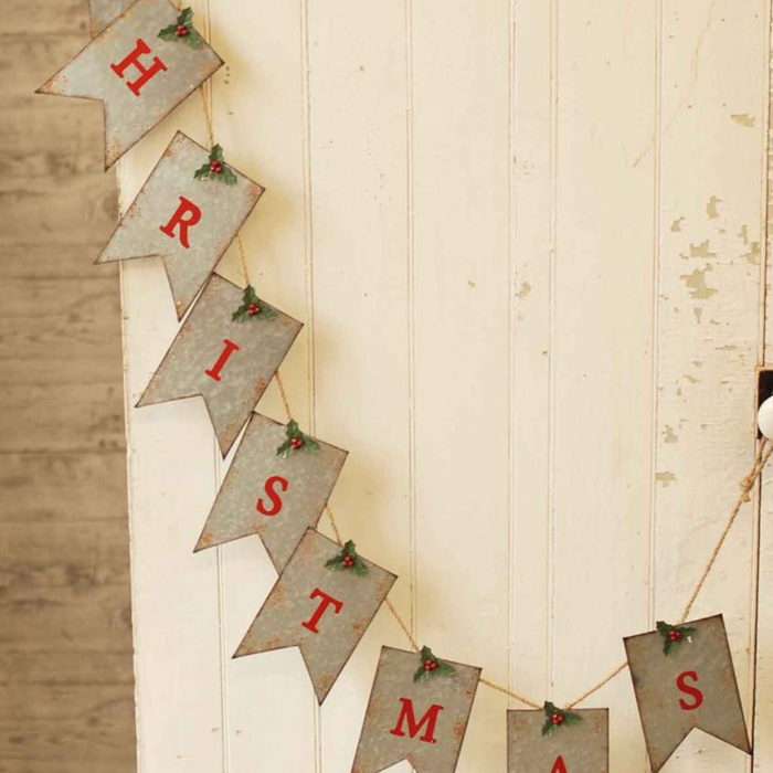 Metal Christmas Pennant, 69"