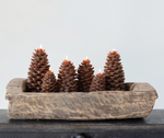 Unscented Pinecone Shaped Candle