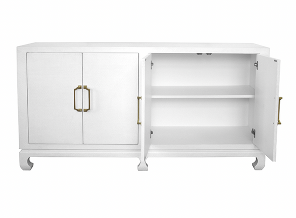 Drayton 4-Door Buffet, White, 72"W x 36.25"H x 20"D