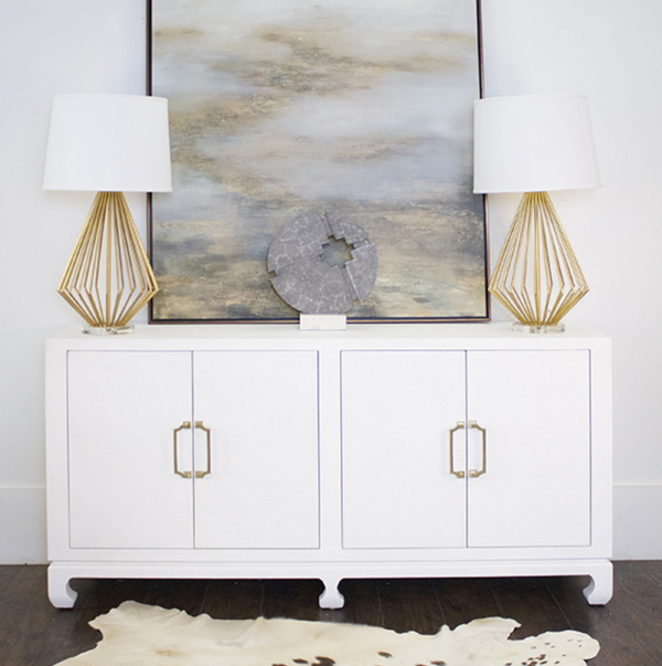 Drayton 4-Door Buffet, White, 72"W x 36.25"H x 20"D