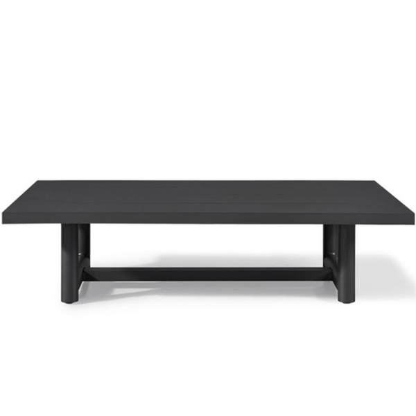 Breeze XL Coffee Table - Aluminum Asteroid, 63"W x 32.3"D x 14"H
