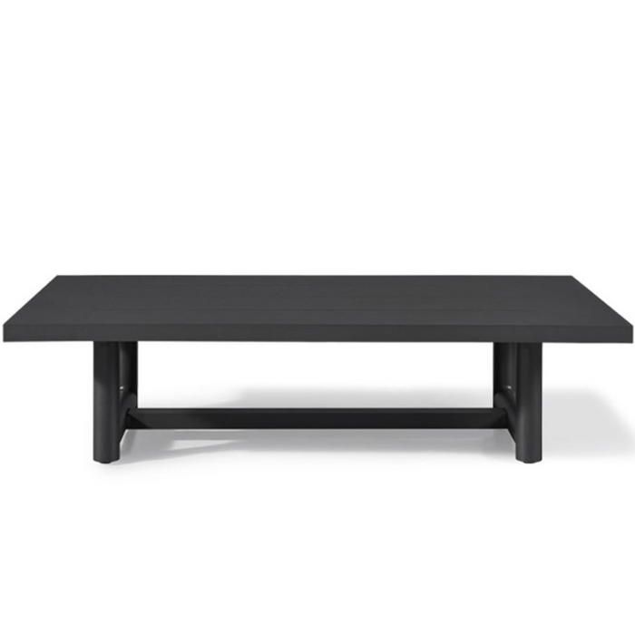 Breeze XL Coffee Table - Aluminum Asteroid, 63"W x 32.3"D x 14"H