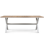 Coast Dining Table 2600 - Aluminum White, 102"W x 39"D