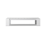 Hayman Coffee Table - Aluminum White, 56"W x 31.5"D x 11.8"H