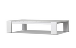 Hayman Coffee Table - Aluminum White, 56"W x 31.5"D x 11.8"H