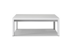 Hayman Coffee Table - Aluminum White, 56"W x 31.5"D x 11.8"H