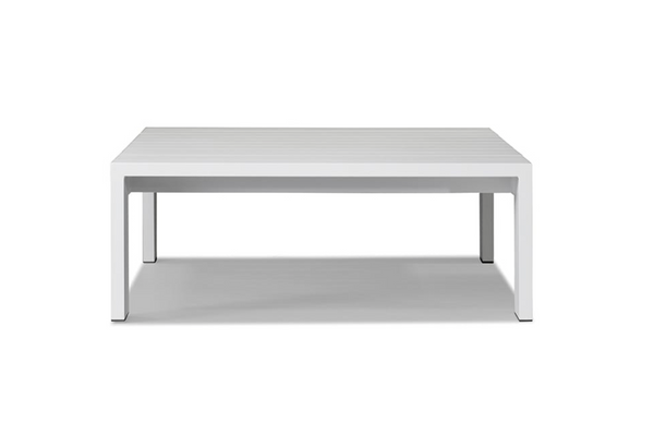 Hayman Coffee Table - Aluminum White, 56"W x 31.5"D x 11.8"H