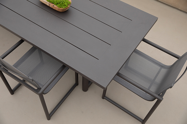 Breeze XL Dining Chair, Aluminum Asteroid