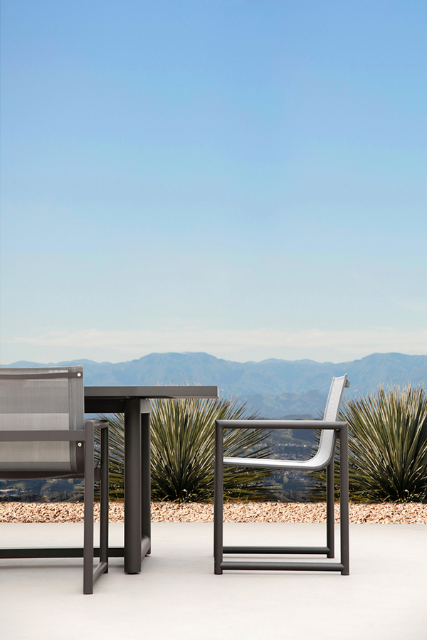 Breeze XL Dining Chair, Aluminum Asteroid