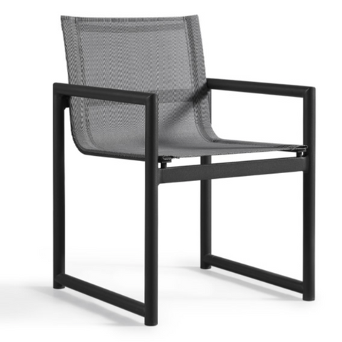 Breeze XL Dining Chair, Aluminum Asteroid