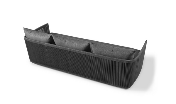 Antigua 3-Seat Sofa, Aluminum Asteroid