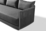 Antigua 3-Seat Sofa, Aluminum Asteroid