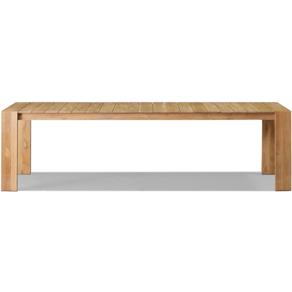 Hayman Teak Dining Table 2600 - Natural, 106"W x 39"D