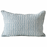Amulet Azure Linen Cushion, 14" x 22"