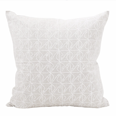 Karwa Chalk Linen Cushion, 20" x 20"