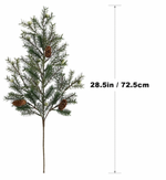 Dark Green Angel Pine with Pinecone Stem