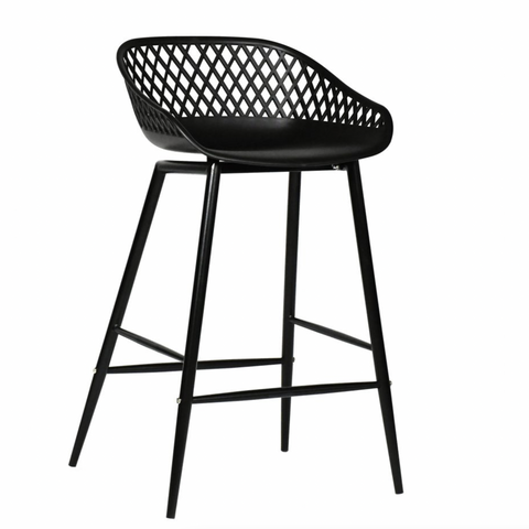 Piazza Counter Stool, Black - M2
