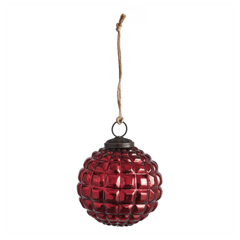 Tufted Glass Ornament