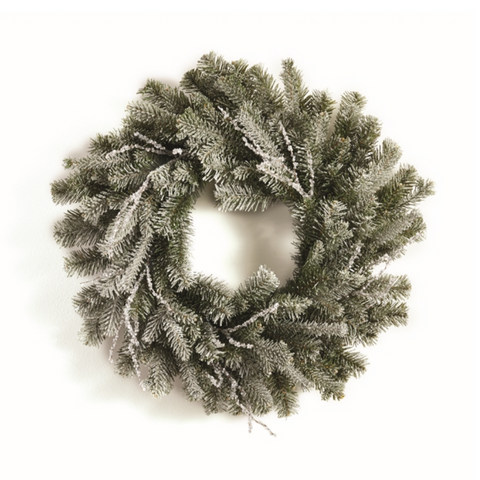 Iced Pine and Twig Wreath