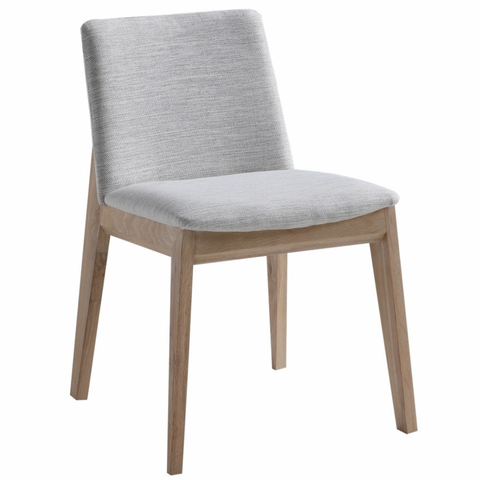 Deco Oak Dining Chair, Light Grey - M2