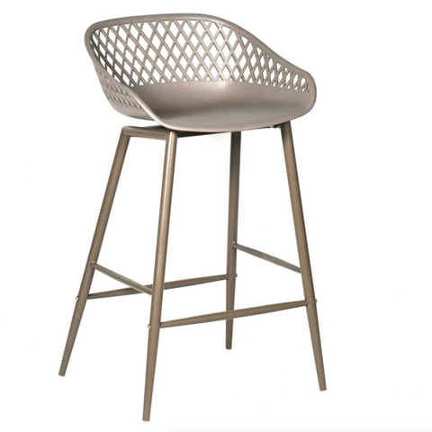 Piazza Counter Stool, Grey - M2