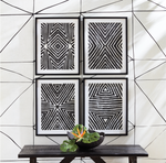 Achromatic Geometric Prints-4 Styles, 25.5" x 19.5"