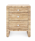 Morgan 3-Drawer Side Table, Natural