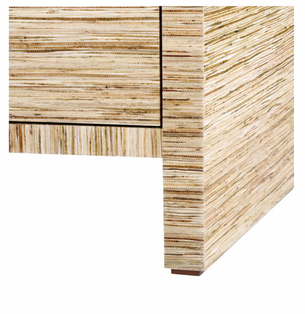 Morgan 3-Drawer Side Table, Natural