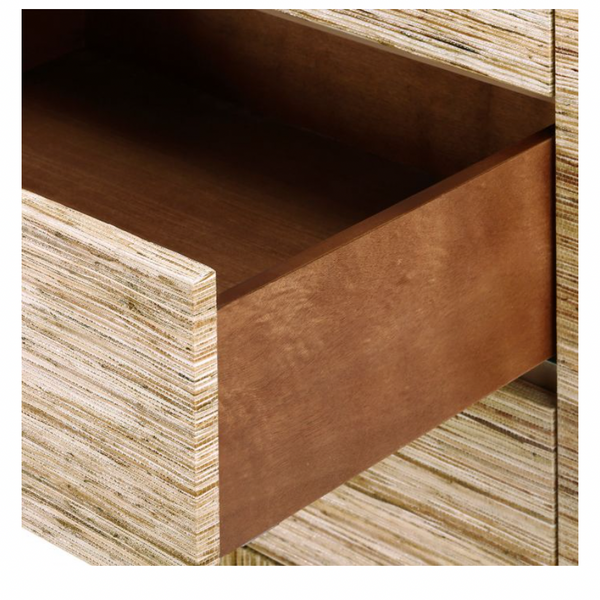 Morgan 3-Drawer Side Table, Natural