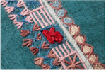 Pjb0010 Teal / Multi, 13" x 21"