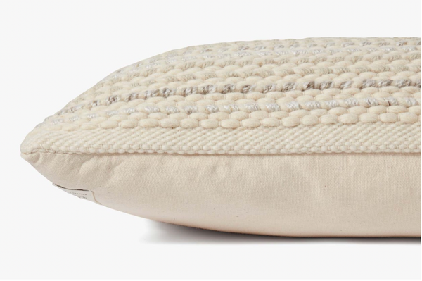Ped0021 Beige / Silver, 18" x 18"