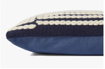 Ped0017 Indigo / White, 13" x 21"