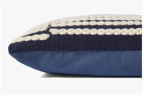 Ped0017 Indigo / White, 13" x 21"