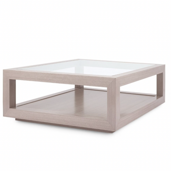 Gavin Large Square Coffee Table - Taupe Gray, 42"W x 42"D x 16.5"H