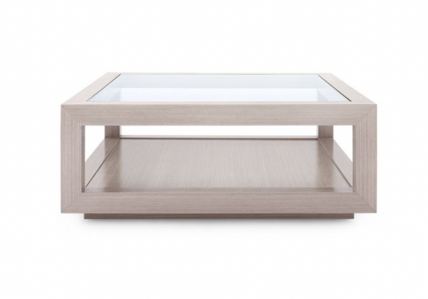 Gavin Large Square Coffee Table - Taupe Gray, 42"W x 42"D x 16.5"H