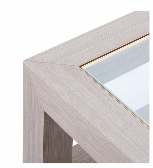 Gavin Large Square Coffee Table - Taupe Gray, 42"W x 42"D x 16.5"H