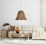 Sienna Coffee Table in Walnut / Bone, 48.5"L x 24"W x 16"H