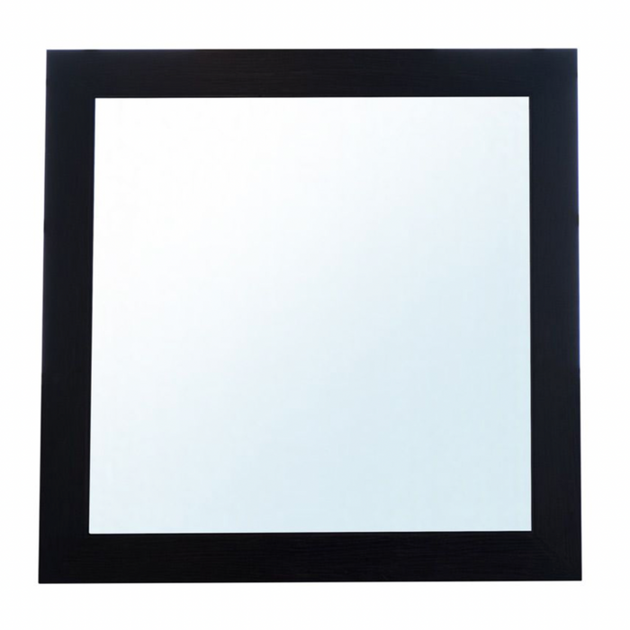 Large Reclaimed Elm Mirror in Charcoal - Square, 72"L x 2"W x 72"D