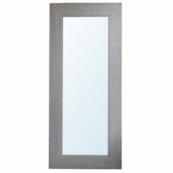 Large Reclaimed Elm Mirror in Light Elm - Rectangle, 108"L x 2"W x 48"D